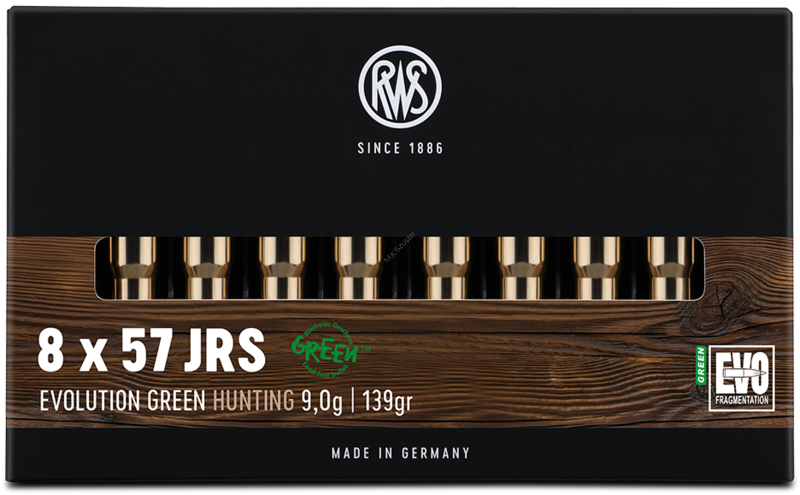 RWS 8x57 JRS 9,0 g EVO GREEN ( 20 sztuk)