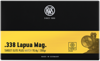 RWS .338 Lapua Mag. 19,4 g Target Elite Plus ( 20 sztuk )