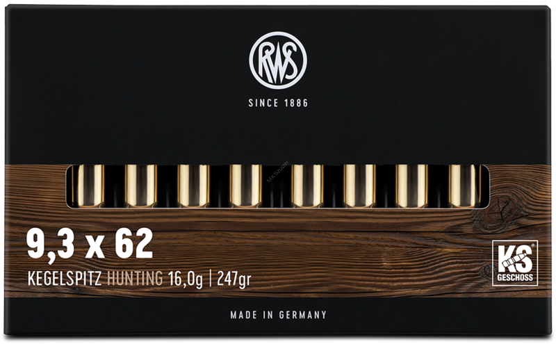 RWS 9,3x62 16 g KS ( 20 sztuk )