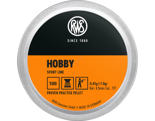 Śrut RWS Hobby 4,5 mm 0,45g ( 500 śrucin )